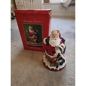 Christopher Radko Cookie Jar Santa's Little Helper W/ Box Rare 20th Anniversary